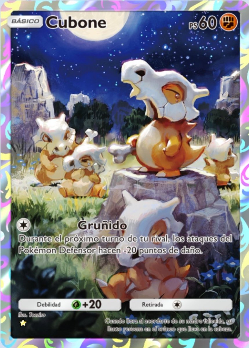 🥰🦴 Cubone: entranyable 😭

#čapekmaker #cubone #pokemon #tcg #vilafranca