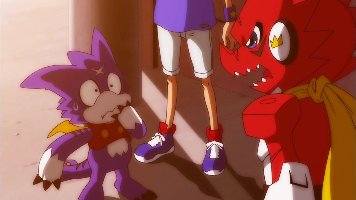 Gummy and Shout #Digimon #Gumdramon #Shoutmon, image size:1200x675