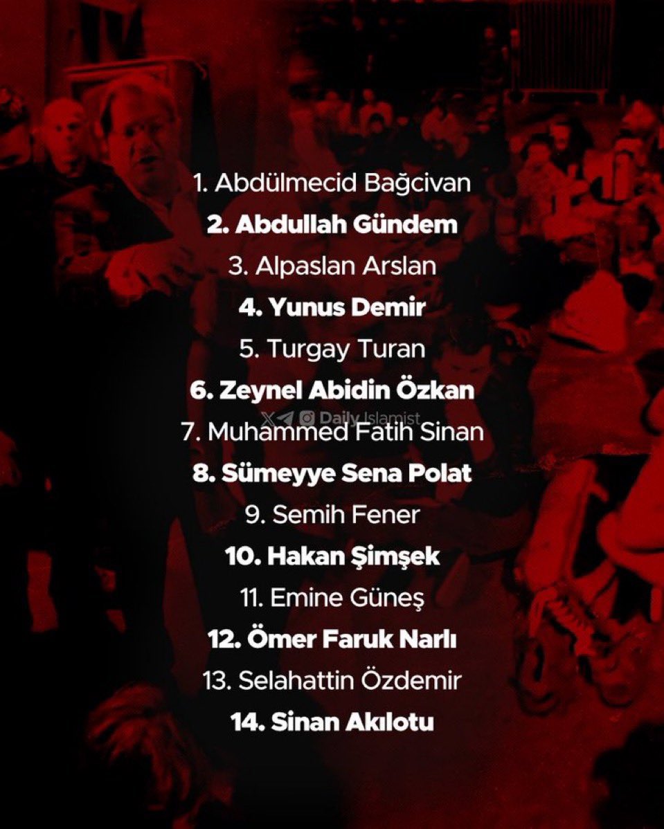 Sumud Filosu’na katılan ve hâlâ İsrail’in elinde esir olan 14 vatandaşımızın kurtarılmasını istiyoruz. 

#FreeThe87