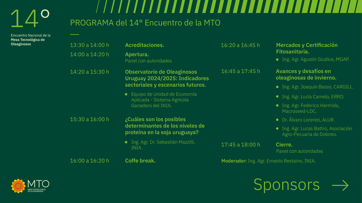 MTOleaginosos's tweet photo. 🌱¿No te inscribiste todavía en el 14º Encuentro Nacional de la MTO? Faltan sólo 3 días. La participación es sin costo pero con inscripción previa. No olvides inscribirte en: https://t.co/y1iYvgGHNy 

¡Te esperamos! https://t.co/B6O2zJNHKP