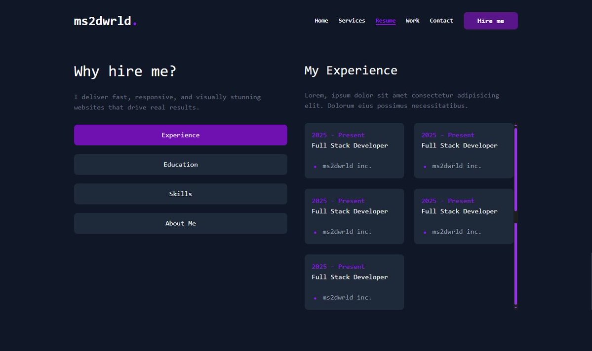 _heisms's tweet image. 🚀 Day 11/100 – #100DaysOfCode
Today, I decided to bring everything I’ve learned so far together, and the result is something special 🎨💻
I built my personal portfolio website using React.js, Tailwind CSS, and CSS3 ⚡
#100daysofcodingchallenge #coding #ms2dwrld