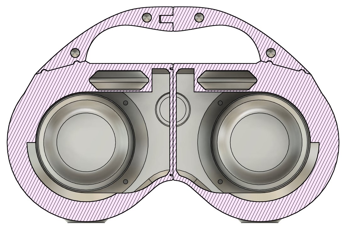 Teaser cross-section is giving Wall-E vibes!!! FDMDuo Bluetooth kit is coming along nicely. Electronics stress testing is drawing to a close and we're finalizing a few back plate layout changes. It's so close meow!!! 🤘🏼🔊