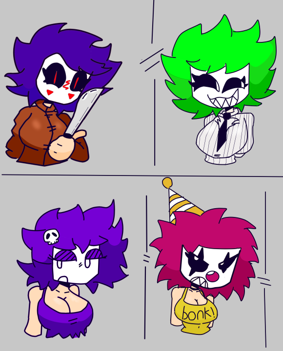 kax17draws's tweet photo. kax en varios estilos del hallowin 🎃 https://t.co/a84hBowiTp