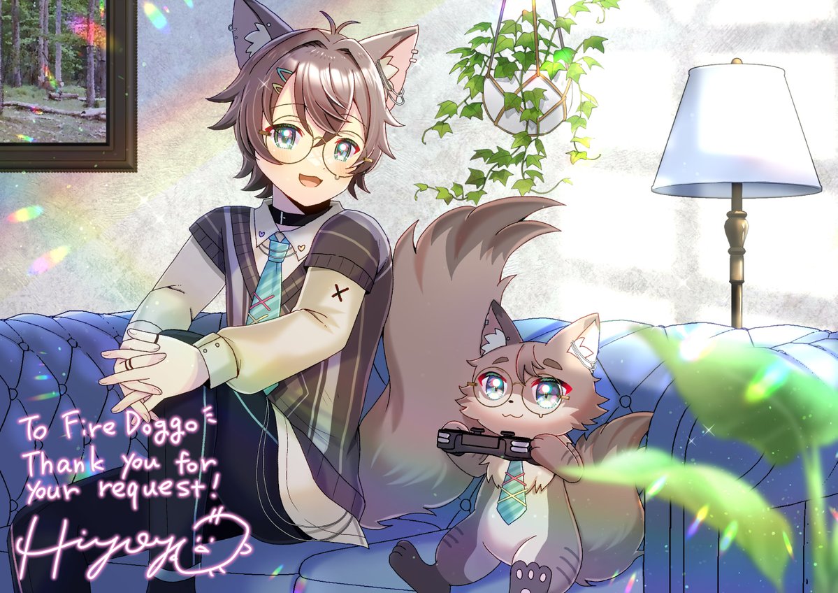 ShyFireDoggo's tweet image. どうもありがとうございます！
🎨@kou_hiyoyo 

#ShyFireDoggo | #Vtuber | #furryartwork