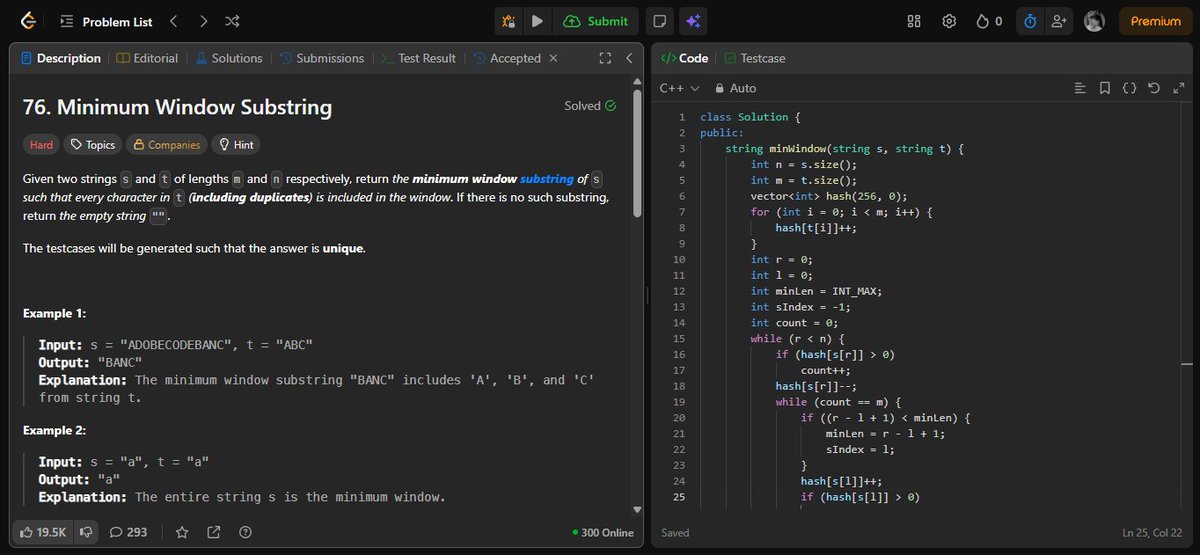 gauravnickk777's tweet photo. DSA Grind ⚡
🧩 Longest substring with at most K distinct chars, Subarray with K distinct integers, Minimum window substring & subsequence — all done ✅
📘 Cohort 2.2 wrapped up!
🇯🇵 Japanese grammar revision completed 💪
#100DaysOfCode #DSA #LeetCode #CodingJourney #WebDev #Java https://t.co/CvPSI0mfih