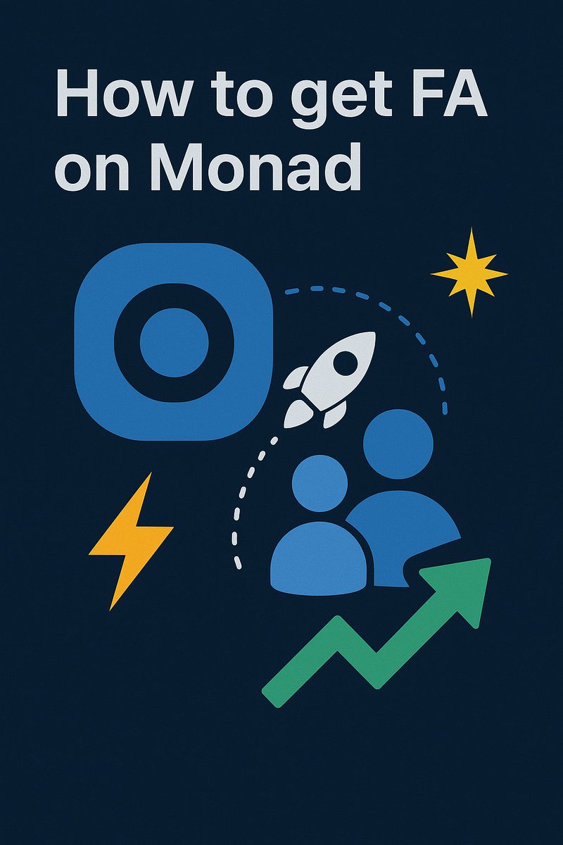 The Most Asked Question on Discord &amp; X:
“How do I get FA?” 👀

Here are some real tips that can help you out 👇

1️⃣ Post creative stuff — share art, memes, clips, or any content related to Monad 
2️⃣ Join Spaces &amp; DC events — stay active, help others, and be part of the convo 
3️⃣