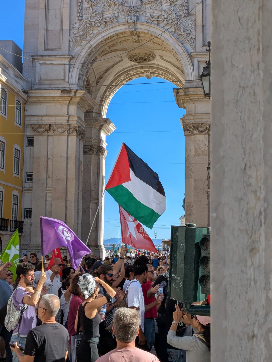 <a href="/Rui_Cavaleiro_/">Rui Cavaleiro</a> Yesterday our cousin was visiting Lisbon from the US and we ran into the Gaza protest. He wanted to get as far away as possible expecting there would be trouble. I explained it was safe and that I had been to other protests and the police actually seemed helpful.