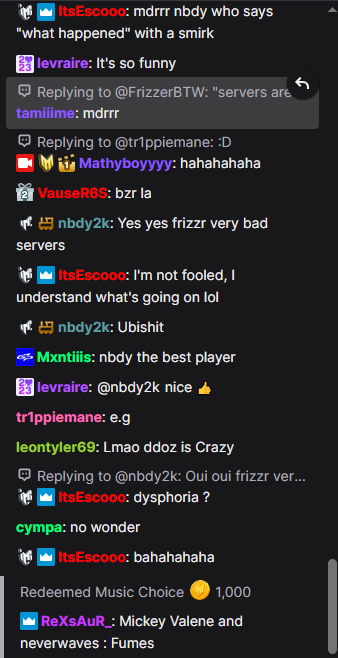 .<a href="/NBDY2k/">NBDY</a> <a href="/mathyboyyyy/">Mathyboyyyy</a> furax and thamine?

you make tweets asking why you were manual banned when you are hitting servers with dysphoria botnet?

sounds about right lmao

streamable.com/4lsnig