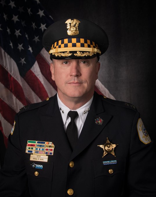 The face of a coward,  Chicago Police Patrol Chief Jon P. Hein.
He ordered officers to ABANDON federal agents after they were being attacked by Anti-ICE terrorists. 

He chose partisan politics over his oath to office. He doesn't deserve to wear that badge.