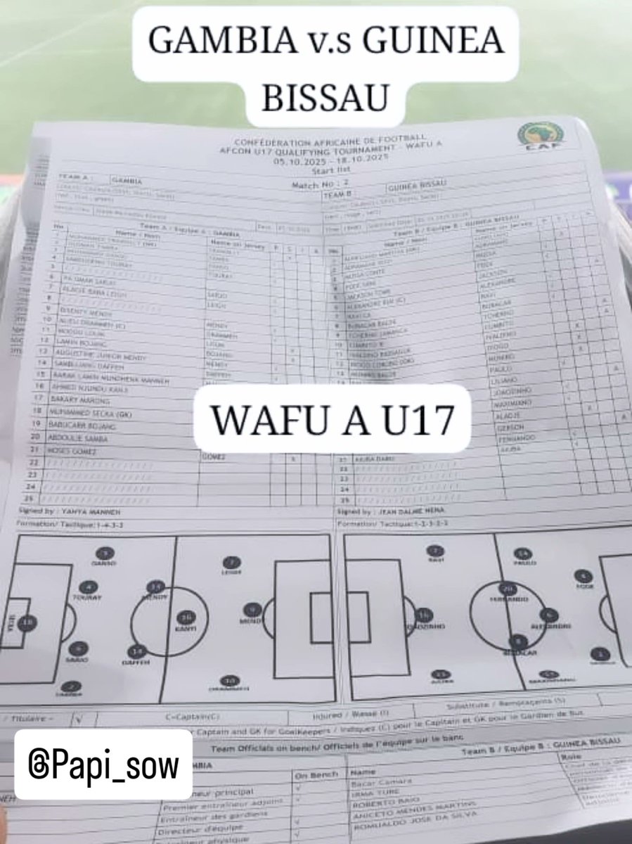 papi_sow2's tweet image. UFOA A / WAFU A 
#GAMBIA #U17 vs. #GUINEA #BISSAU #U17
.
.
.
#gambia #guineabissau #WAFUA #UFOAAU17 #AfricanFootball #africa #scouting #football #talent #UFOAAmali
