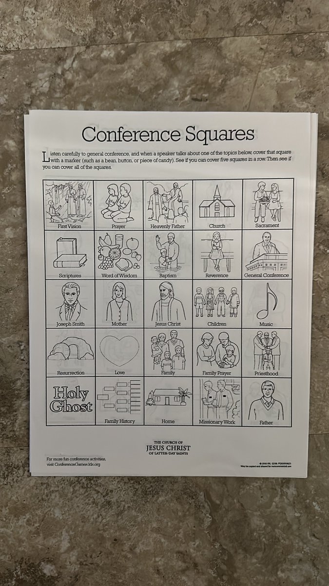 MariettaSperry's tweet image. My 40 yr old homemade ones I found filed away, &amp;amp; another much nicer one. I laminated mine so they could be cleaned &amp;amp; reused, lol. @Ch_JesusChrist came out with a good one. Skittles, and all manner of candies. My daughter puts the &quot;treats&quot; in a muffin tin for her #conferencebingo.