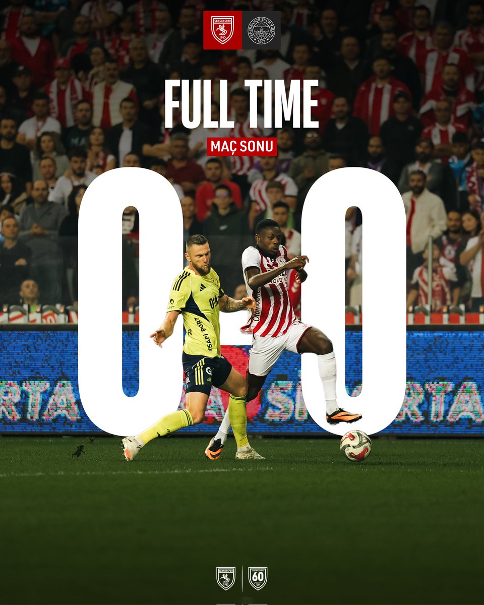 Şu maça yazık oldu be! 
Sahada çok daha diri olan ve 3 puanı kesinlikle hak eden taraf bizdik.İyi bir golcü ile galibiyet almamız işten bile değildi.Rakip ile aynı gün maç yaptık,biz deplasmandaydık ve dönüş yolculuğu yaşadık.Böyle diri kaldığınız için teşekkürler.👏🏻
<a href="/Samsunspor/">Samsunspor 🇹🇷</a>