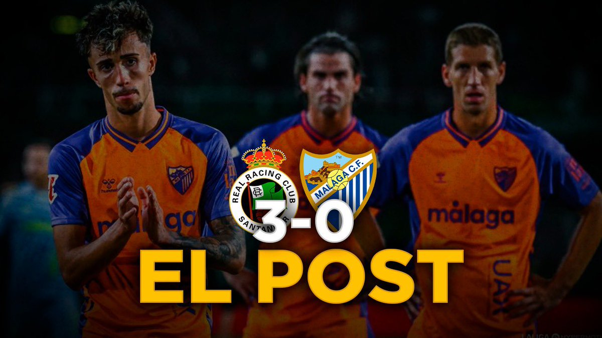 🆕‼️ EL POST DEL RACING 3-0 MÁLAGA

Mazazo durísimo en El Sardinero. La roja de Javi Montero condenó al Málaga a una segunda parte sin plan ni reacción. Cuarta derrota consecutiva para coquetear con el descenso.

¿Qué hacer para cambiar la dinámica? 

➡️  youtu.be/77RnSDe0CoM