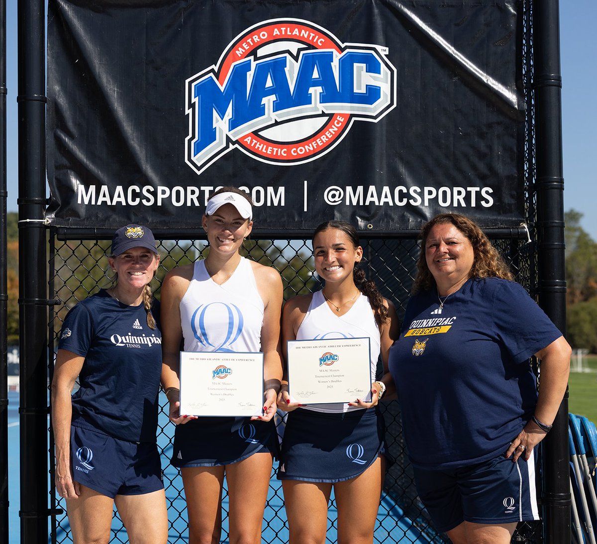 The Bobcats claimed both the singles and doubles title at the 2025 MAAC Masters Tournament!

Willow Renton won the singles championship, while Renton &amp; Caitlin Flower teamed up to capture the doubles title. 🏆🏆

RECAP: bit.ly/3KxuN7r