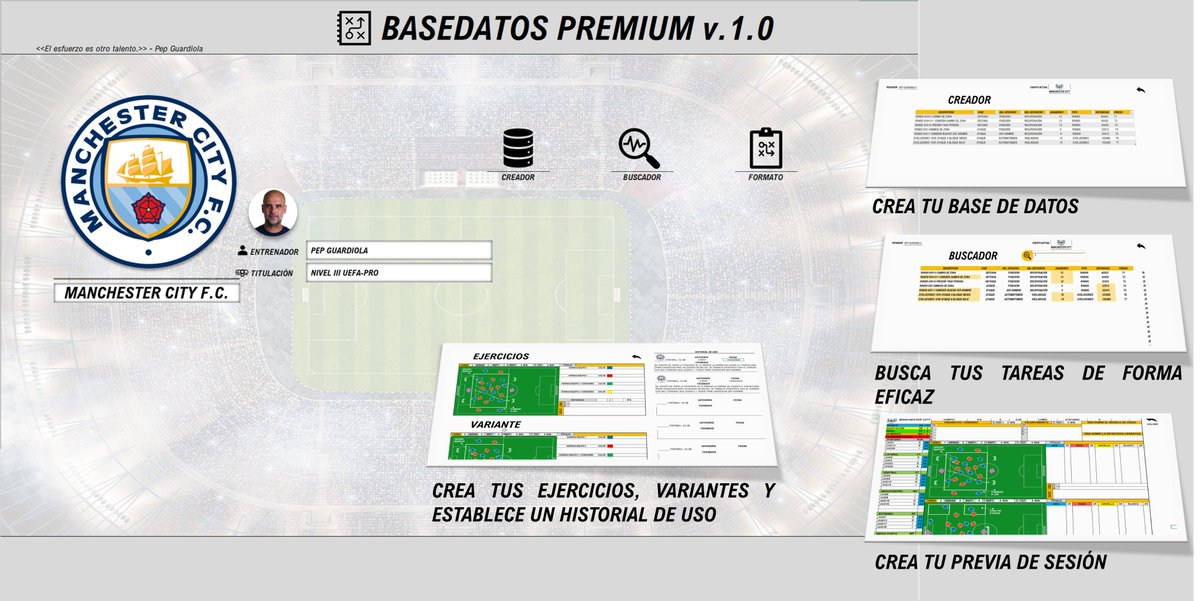 EN UNOS DÍAS... Nuevo FORMATO PREMIUM.
Muy útil y necesario... #Entrenador
⚽️BASEDATOS v.1.0 ⚽️ #futbol 
🧑‍💻Info en: jesuspjfutbol@gmail.com