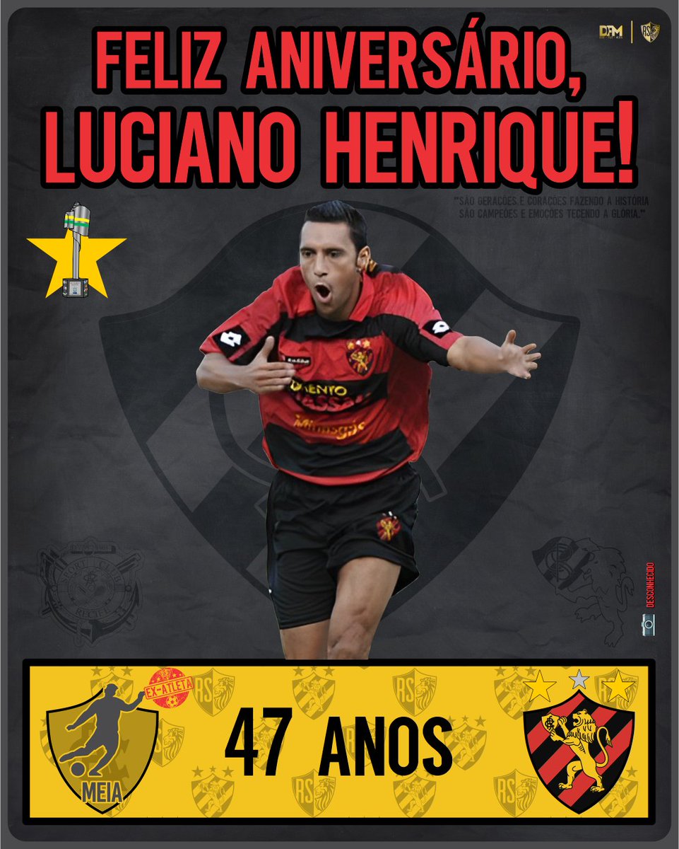 resenhasportana's tweet image. PARABÉNS, LUCIANO HENRIQUE!
Hoje é aniversário do ex-meia Leonino, Luciano Henrique. 47 anos.
Desejamos tudo de melhor e agradecemos todos os serviços prestados ao @sportrecife!
#SCR #PST #AquiéSport #AniversárioSportano #LucianoHenrique #SportRecife #ResenhaSportana
🖌 DFM