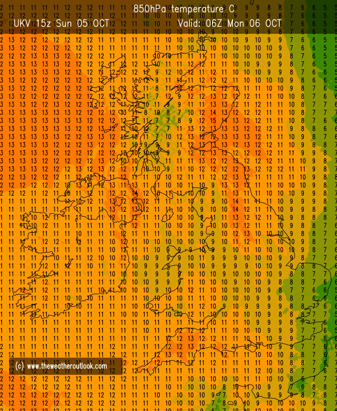 UKWXUpdates's tweet photo. Good evening guys tonight's weather clear spells around for most with a light #wind from the west minimum temperatures of around 10c-13c for the majority #RT https://t.co/bsdG792sMu