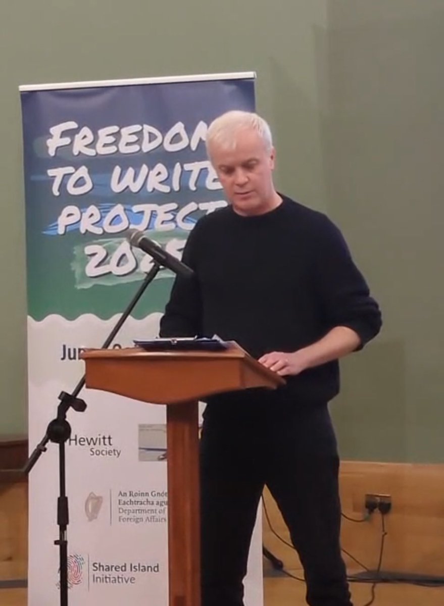 tadhgcarey's tweet image. Fantastic final showcase last night for @FreeToWrite2024 in the Assembly Rooms in Dublin. The end of a five-month Shared Island writing adventure with thanks to @The_JHS and @PENIreland. So proud to have been part of this joumey with a great bunch of writers.