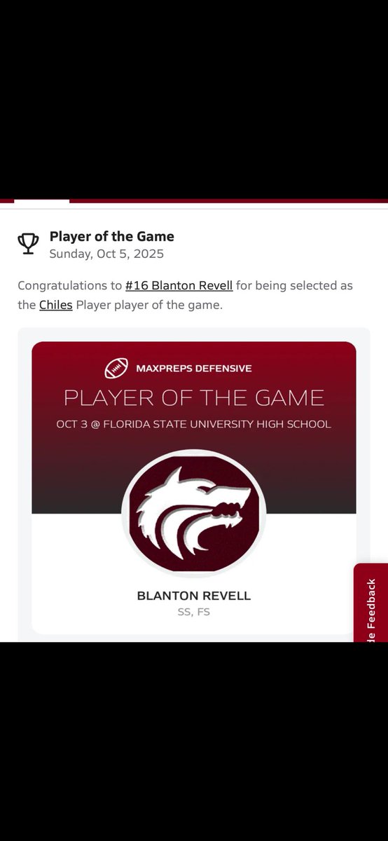 Blanton Revell (@revellblanton) on Twitter photo 9 tackles 
2pbu
<a href="/CoachGladden9/">JD Gladden</a> <a href="/ChilesTDC/">Lawton Chiles High School Football</a> <a href="/CoachJFisc/">Coach Fiscus</a> <a href="/MrTaylor_2UWG/">JeremiahTaylor</a> 9 tackles 
2pbu
<a href="/CoachGladden9/">JD Gladden</a> <a href="/ChilesTDC/">Lawton Chiles High School Football</a> <a href="/CoachJFisc/">Coach Fiscus</a> <a href="/MrTaylor_2UWG/">JeremiahTaylor</a>