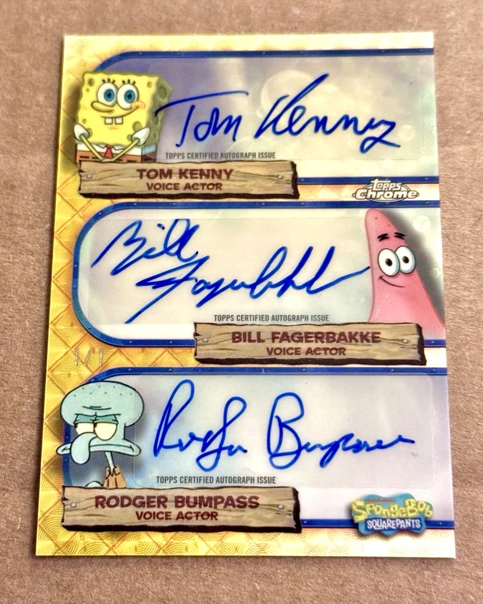 My sketchcards for Topps Chrome SpongeBob 25th Anniversary pt.1