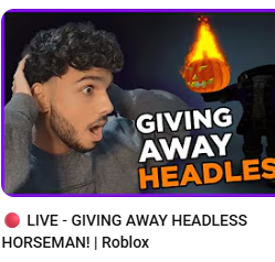 YOO GUYS <a href="/MuneebParwazMP/">Muneeb</a> IS STREAMING GIVING AWAY HEADLESS RN GO GO GO

youtube.com/watch?v=qW5fIn…