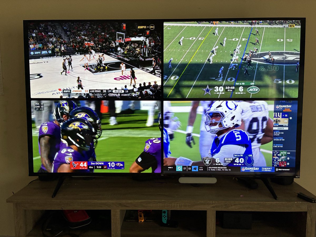 God Bless the Quadbox 🙌 

There be some whoopings handed out in the NFL today.