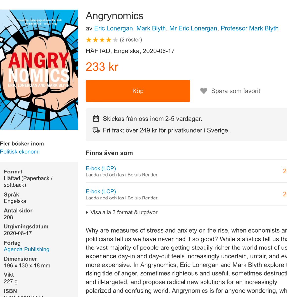 För alla som vill förstå högerpopulismens framfart i Europa rekommenderas denna: