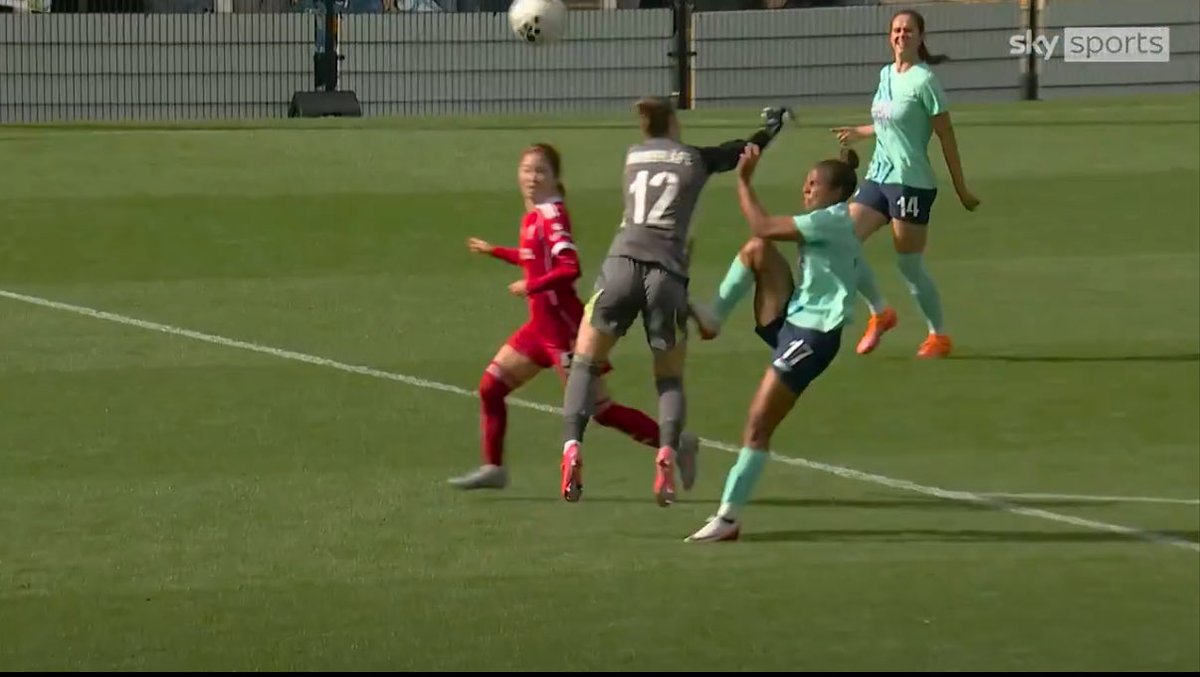 “Gets caught by the keeper”