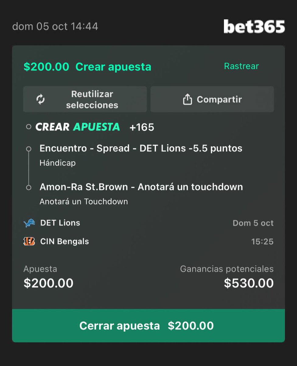 AsdePickss's tweet photo. 🧨Ofensiva de Detroit🧨
♠️As del Día♠️
1u —> 2.65u ⏳
#Detroit #Lions #NFL #Bengals #JaMarr #StBrown #AmonRa #Goff #Gibbs #Montgomery https://t.co/rEPmRNCMDP