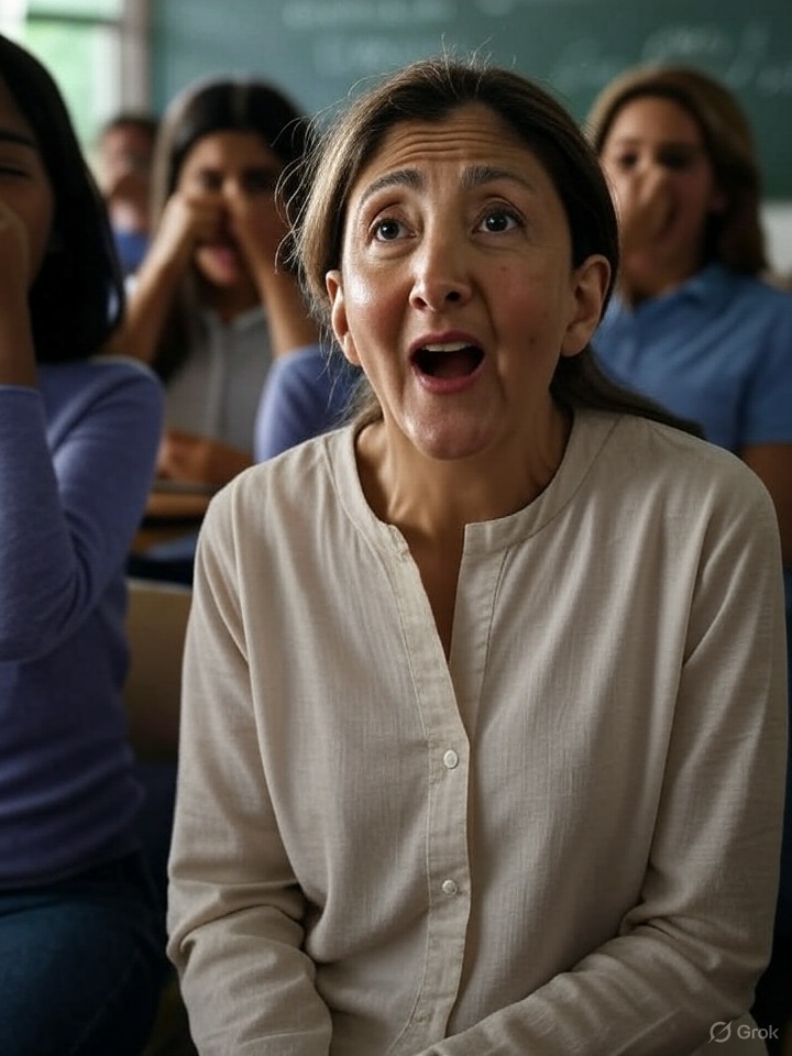 RetirezMoiGrok's tweet image. Ingrid pète en cours 
#RetirezMoiGrok