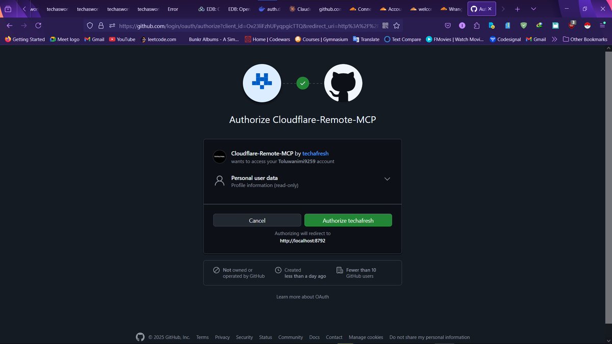 _techafresh's tweet image. Setup Github OAuth and it works locally...deployment next 🙃