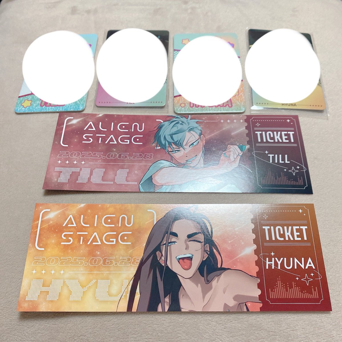 【 交換 】
エイリアンステージ エイステ
ALNST ALIENSTAGE
兎シリーズ グラッテ アニメイト
ホログラムチケット スマホハンドストラップ もふもふフィギュア トレカ アクリルコースター

【 譲 】
ミジ スア ティル ヒョナ

【 求 】
同異種 ルカ
定価+送料

郵送&gt;大阪手渡し