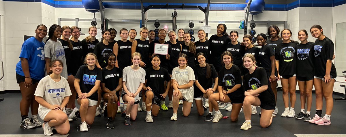 Just finished an incredible 6 weeks with <a href="/BNHSGBasketball/">Byron Nelson Girls Basketball</a> 🏀 Proud of the work, growth, and grit this grouped showed every morning! 💪

Congratulations to our Star of the Year - the definition of belief, leadership, attitude, consistency, effort, and desire!  #MUDITA&gt;ME

⭐️ of