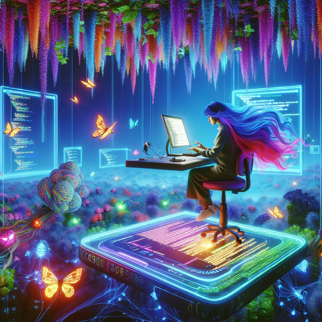 0xdevshm's tweet image. In a world where code grows on vines and bugs are more robotic than ever, this programmer proves that creativity is the ultimate programming language. Welcome to the garden of innovation! #CodingLife #TechArt #FutureOfProgramming