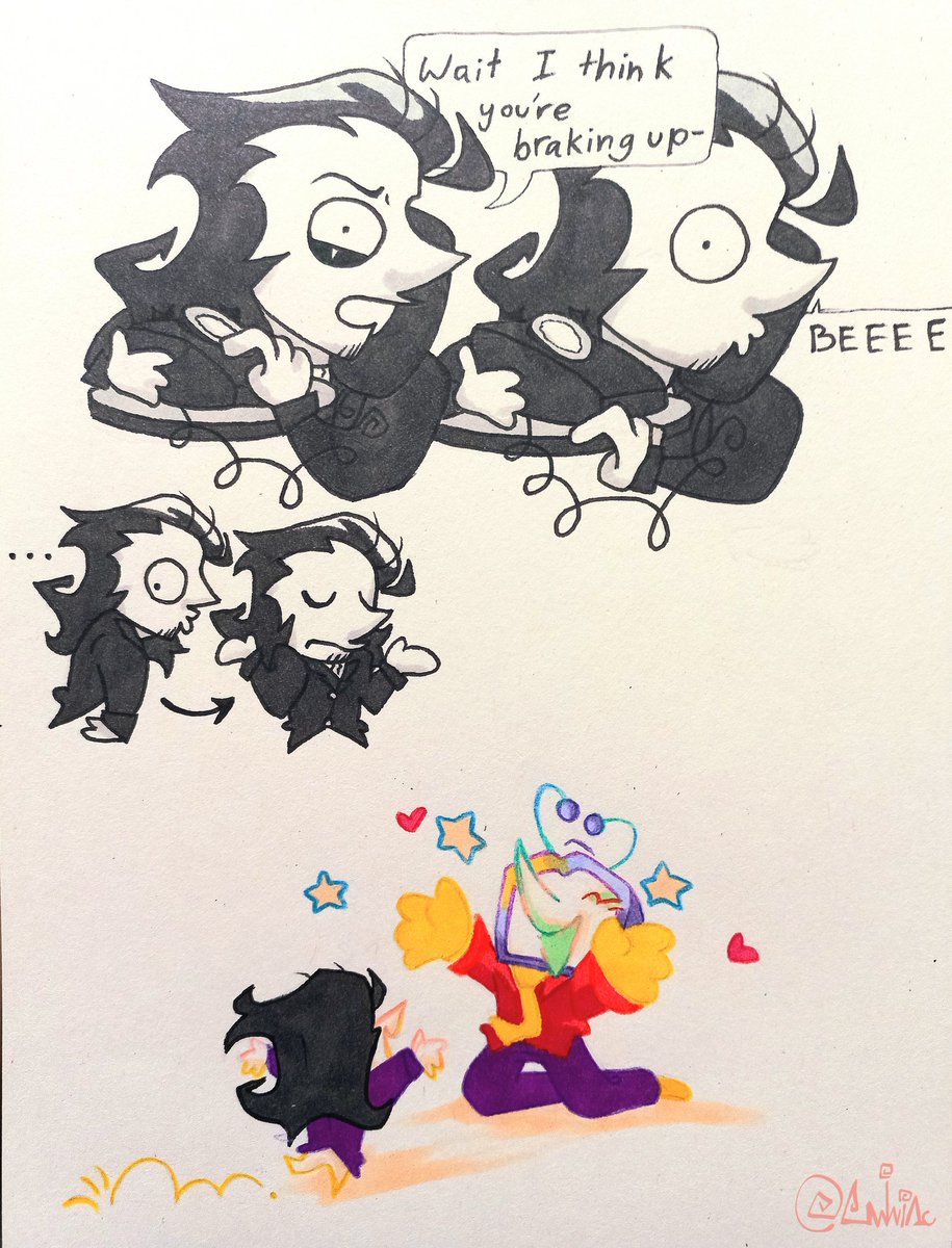 Amizmania's tweet photo. Yeah.
Day 5: Break up.
#spamtennatober #spamtenna #spamton #tenna #deltarune https://t.co/F1pd2VpeVR