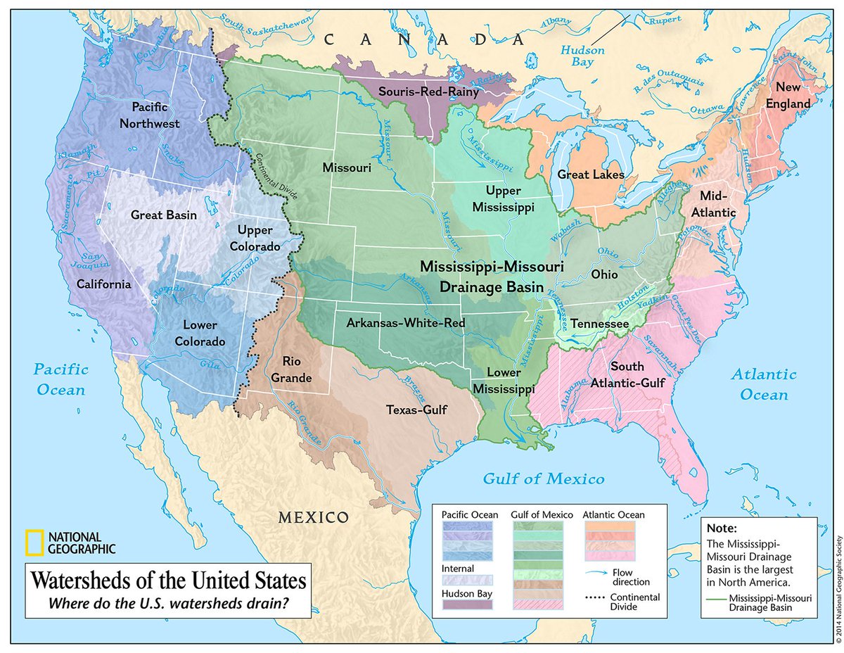 watersheds of the united states #shedtwt