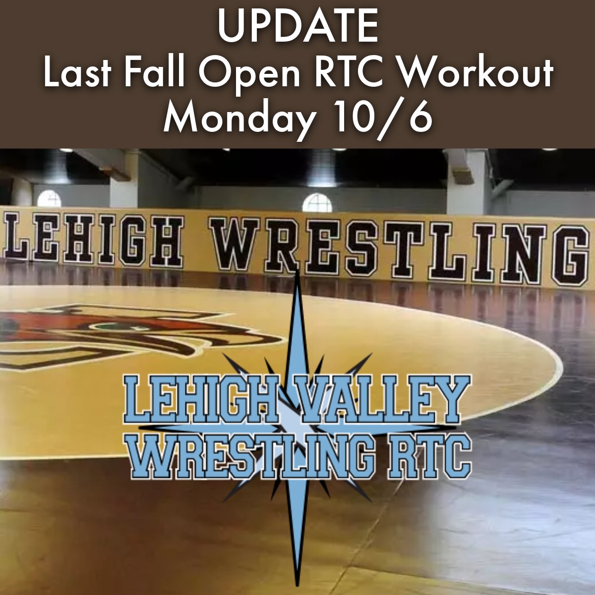 October 6th will be our last open workout of the fall. We will resume workouts in the spring.