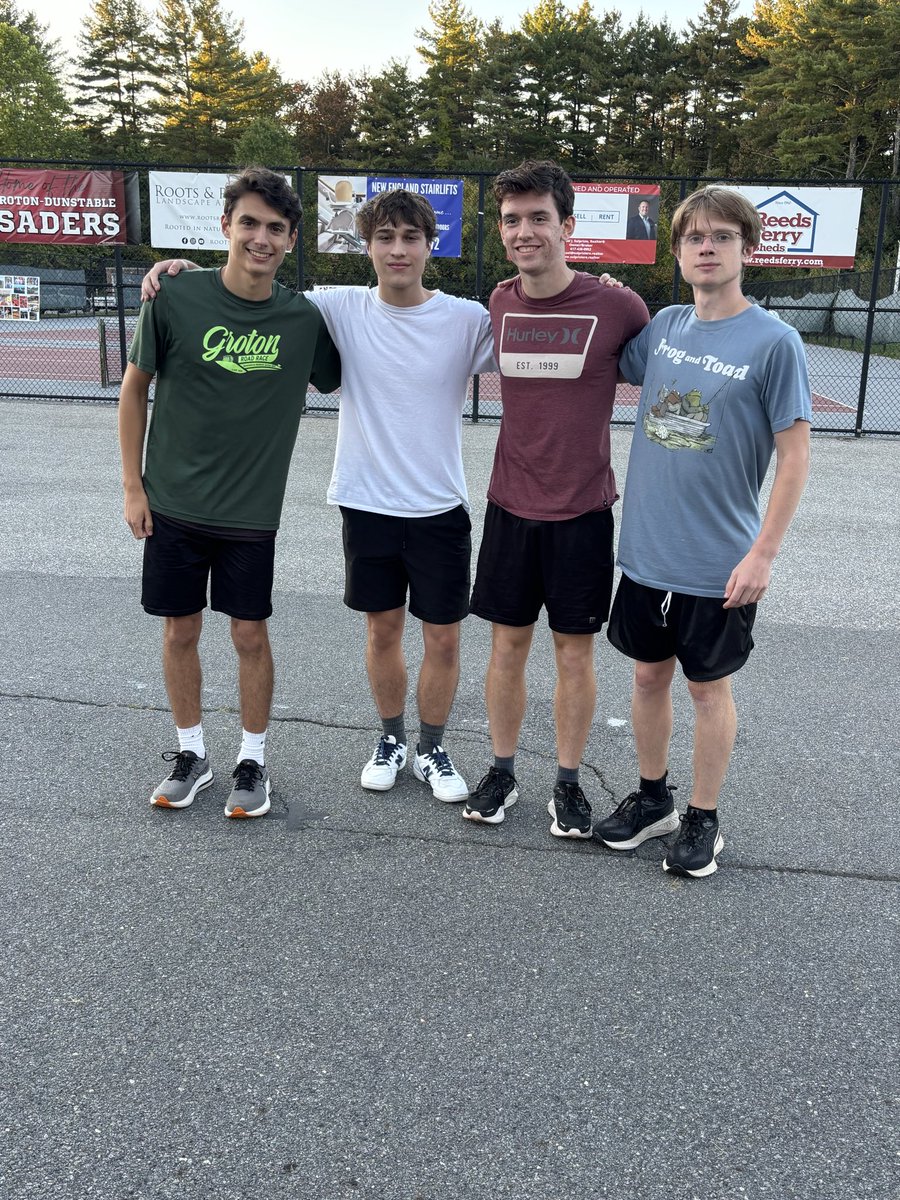 Groton Dunstable XC Senior Day.  Thank you Haley, Meghan, Finley, Tim, Andrew, Ryan and Evan for your dedication, countless contributions and smiles while inspiring so many others along the way.  Girls and boys get the W vs. Oakmont, both move to 2-0. <a href="/GDBoosters/">GD Athletic Boosters</a> <a href="/GDCrusaders/">Athletics</a>