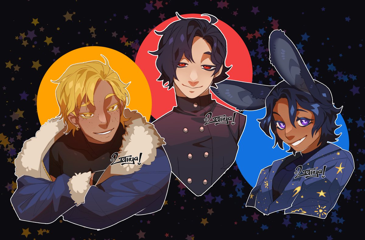 Little busts for <a href="/solsdraws/">🐷👑SolsDraws💙❤💛</a> !! Thank you for the help ♥