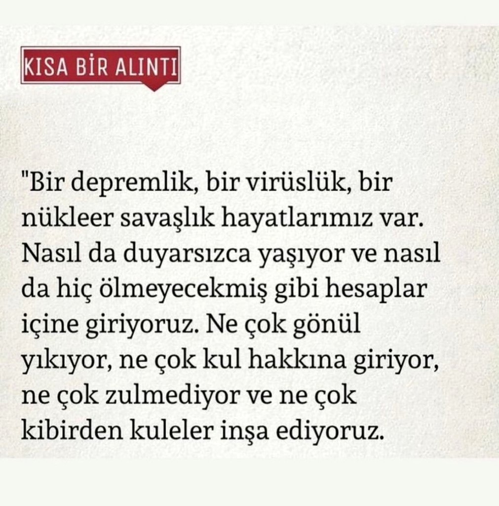 Güzel olsun geceniz dostlar...

#GeceyeNotum