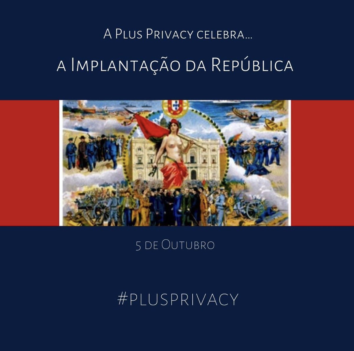 plus_privacy's tweet photo. 🇵🇹 Hoje celebramos a Implantação da República! Celebre connosco… #plusprivacy

🇺🇸 Today is Republic Day! Celebrate with us… #plusprivacy https://t.co/bCPegkcsCK