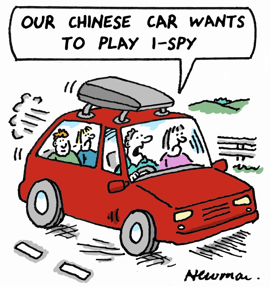 Ncknwmn's tweet image. My toon for ⁦@thetimes⁩  on China spying #China #spies