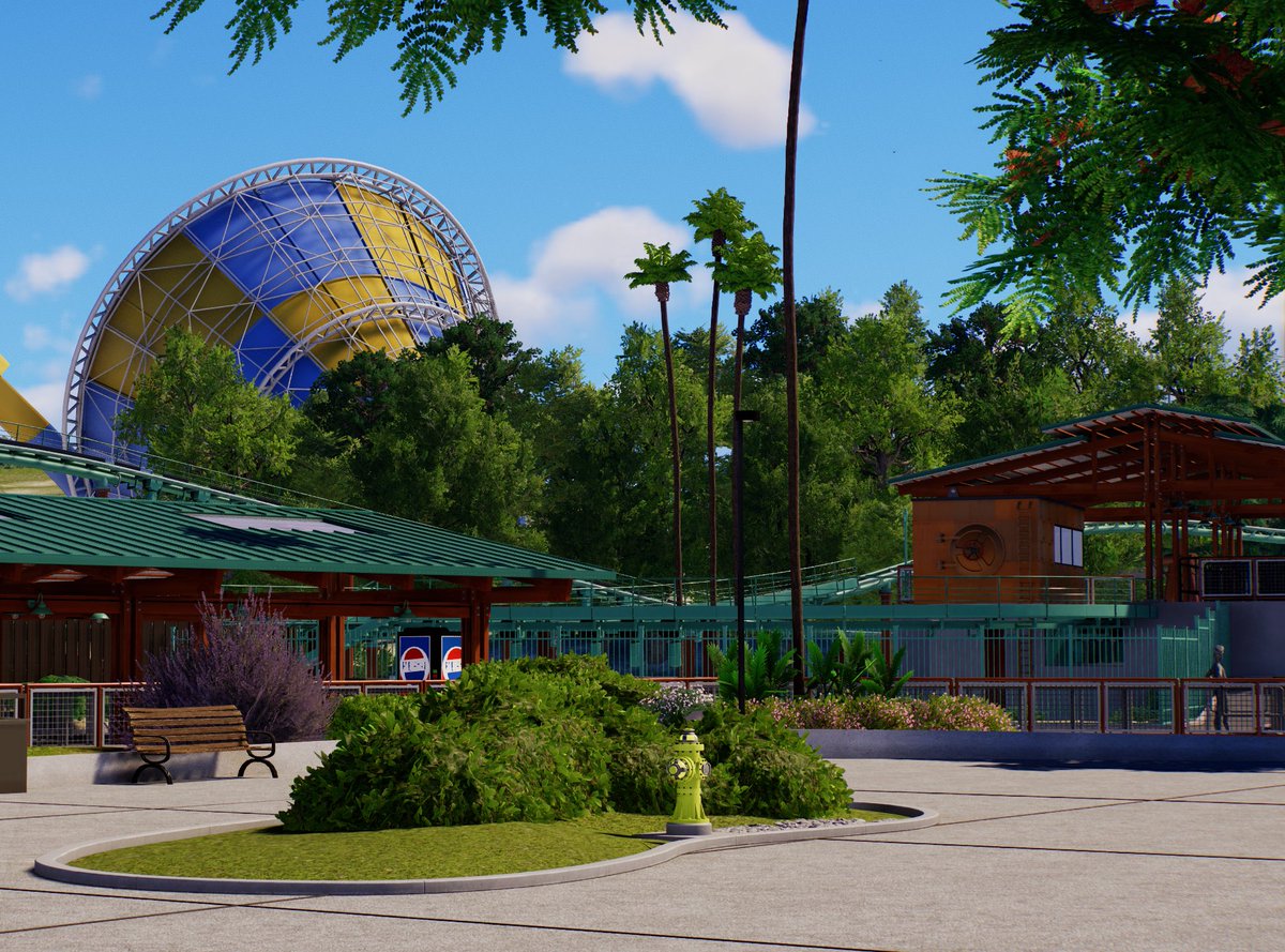 Really starting to love how this area is coming together and I can’t wait to show you in detail! #planetcoaster #planetcoaster2 #electricocean