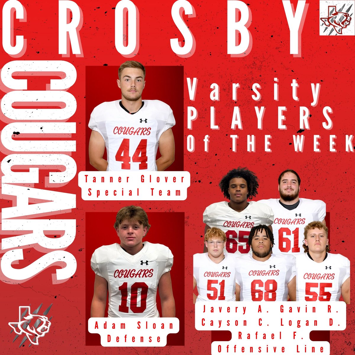 CrosbyCougarsFB tweet media