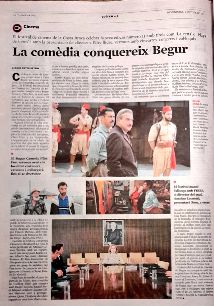 El cinema de comèdia protagonista del Festival Internacional de Cinema de Begur #CostaBrava #BegurComedyFilmFest2025