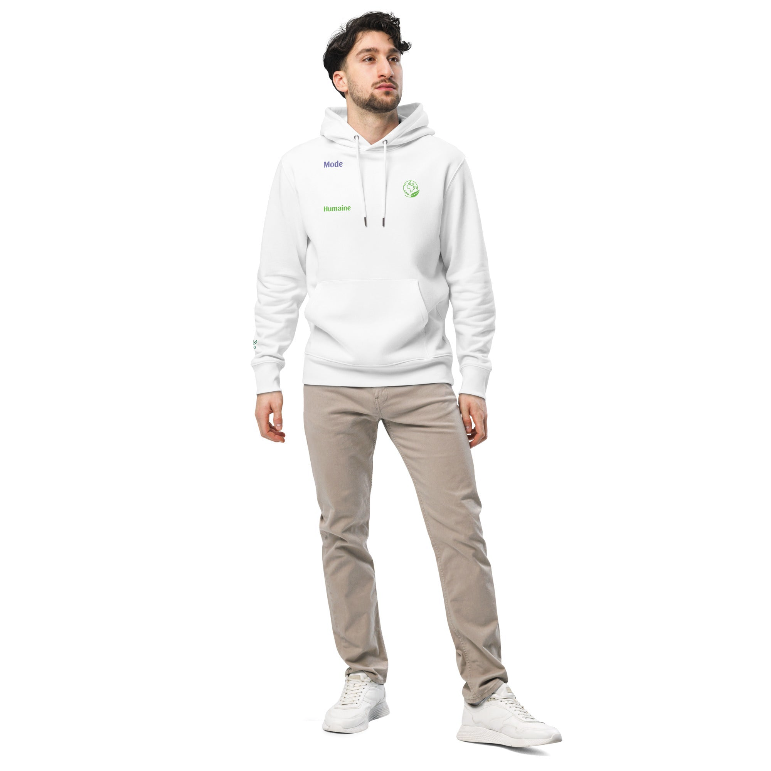 ModeHumaine's tweet image. Grâce à ses matériaux organiques, le sweat à capuche écologique est un excellent achat pour les amateurs de mode soucieux de l'environnement. Ce sweat à capuche écologique est doté d'une capuche doublée, de manches encastrées et d'une poche kangourou. modehumaine.fr