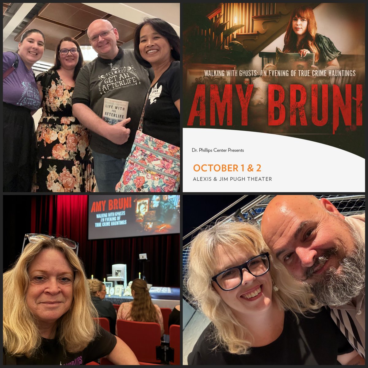 AGACrew's tweet image. Last week, several of our @AGACrew team members had the good fortune to see TV personality / professional investigator @amybruni LIVE! at the @DrPhillipsCtr in #DowntownOrlando! 👻 Great presentation, Amy!  And thank you for being a voice of #SupportLocal in the #Paranormal!