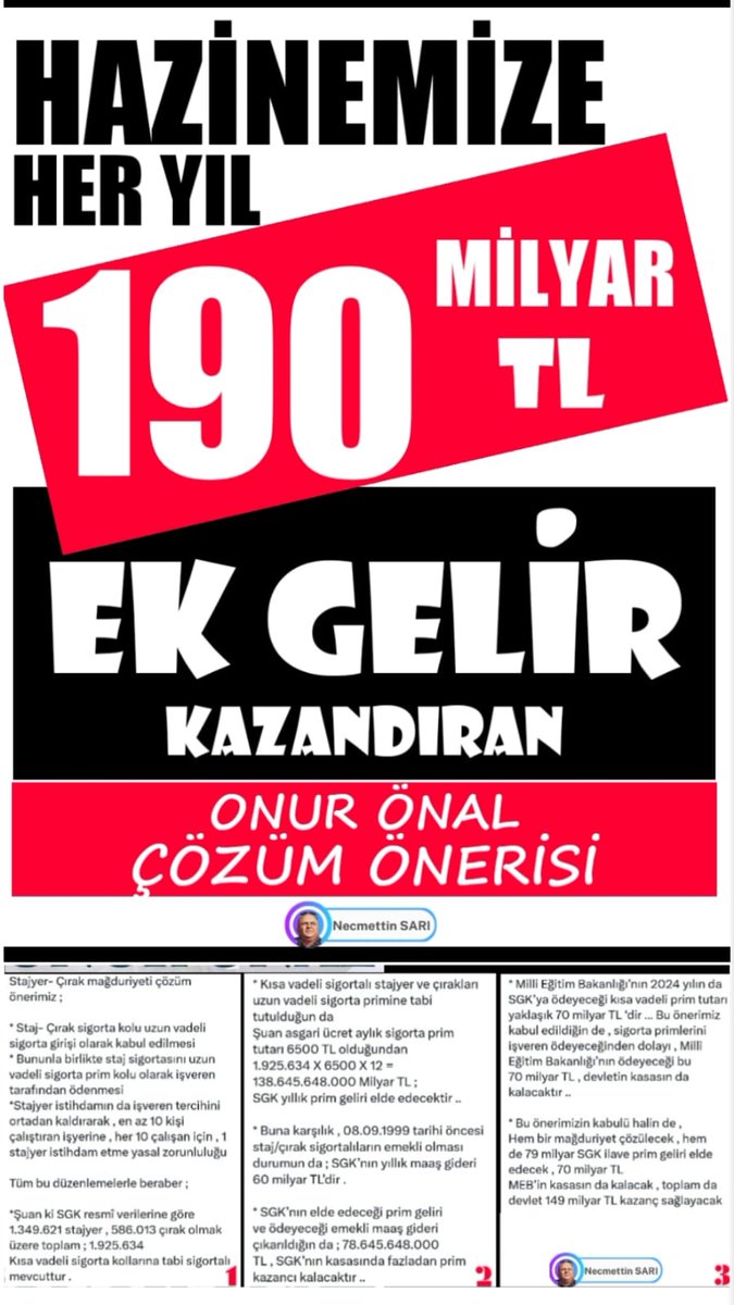 osman hppn (@osman_79h) on Twitter photo 44
Uygulanabilirliği %100 olan @Onuronal_çözüm raporuyla hem mağduryet sonlanacak hemdeSGK kasasina heryl190milyarTLgirecek
<a href="/RTErdogan/">Recep Tayyip Erdoğan</a>
<a href="/dbdevletbahceli/">Devlet Bahçeli</a>
<a href="/_cevdetyilmaz/">Cevdet Yılmaz</a>
<a href="/isikhanvedat/">Prof. Dr. Vedat Işıkhan</a>
<a href="/memetsimsek/">Mehmet Simsek</a>
<a href="/Yusuf__Tekin/">Yusuf Tekin</a>
Sayın Onur Önal Çözümüyle
#StajyerÇıraktan
#SgkYaDevBütçe
#Tam190Milyar 44
Uygulanabilirliği %100 olan @Onuronal_çözüm raporuyla hem mağduryet sonlanacak hemdeSGK kasasina heryl190milyarTLgirecek
<a href="/RTErdogan/">Recep Tayyip Erdoğan</a>
<a href="/dbdevletbahceli/">Devlet Bahçeli</a>
<a href="/_cevdetyilmaz/">Cevdet Yılmaz</a>
<a href="/isikhanvedat/">Prof. Dr. Vedat Işıkhan</a>
<a href="/memetsimsek/">Mehmet Simsek</a>
<a href="/Yusuf__Tekin/">Yusuf Tekin</a>
Sayın Onur Önal Çözümüyle
#StajyerÇıraktan
#SgkYaDevBütçe
#Tam190Milyar