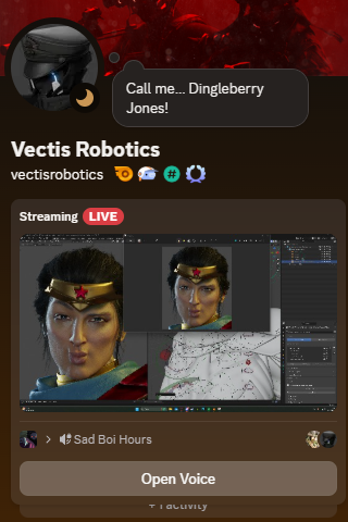 VectisRobotics's tweet image. Teaching someone how to pose in Blender. 

I think its going well.