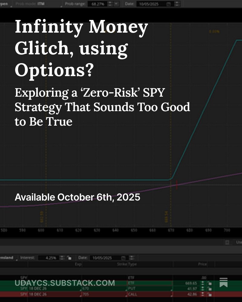 ChartPlay's tweet image. Infinity Money Glitch, using Options? open.substack.com/pub/udaycs/p/i…